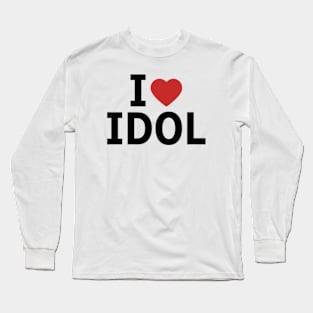 Oshi no Ko Ruby Hoshino Cosplay I Love Idol T Shirt Design in Episode 9 Long Sleeve T-Shirt